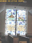THIS WINDOW IS LOCATED IN THE WARD CHAPEL OR LITTLE CHURCH
LOCATED IN THE BULLOCK BLDG.